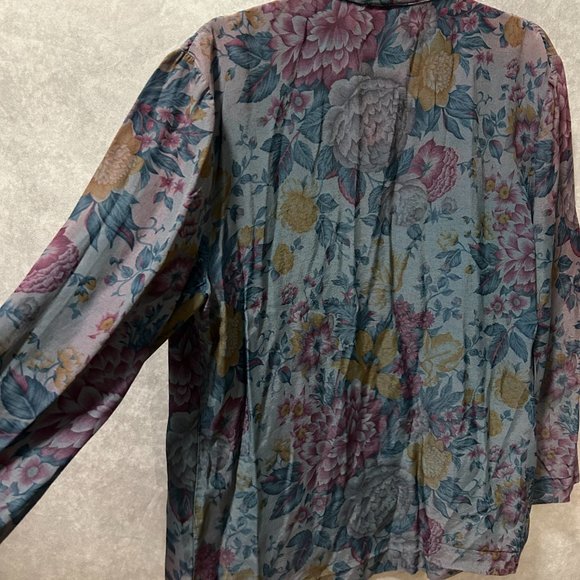 Vintage Floral Flowy Blazer - Picture 3 of 6